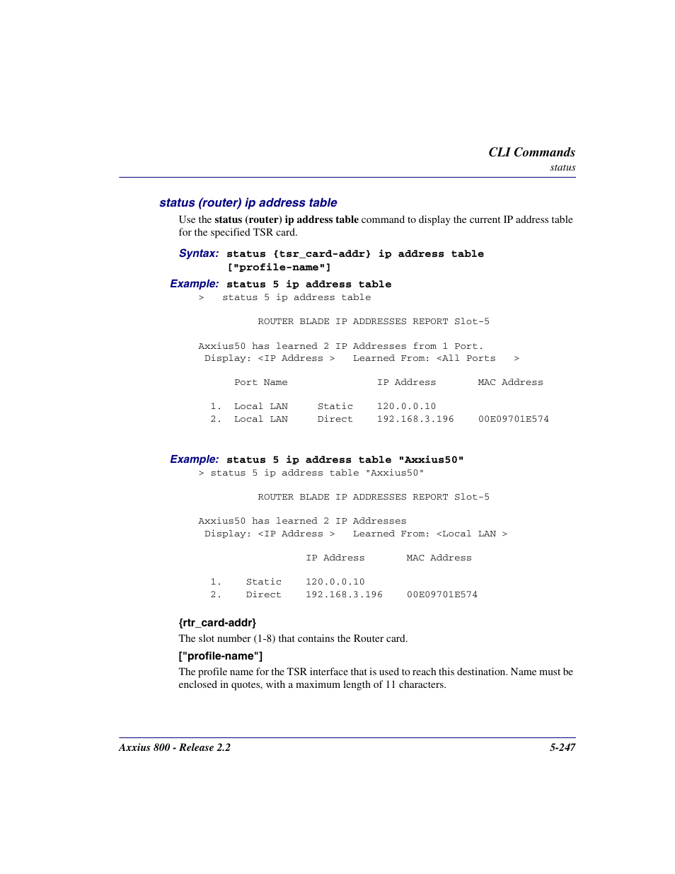 Carrier Access Network Device Axxius 800 User Manual | Page 347 / 568