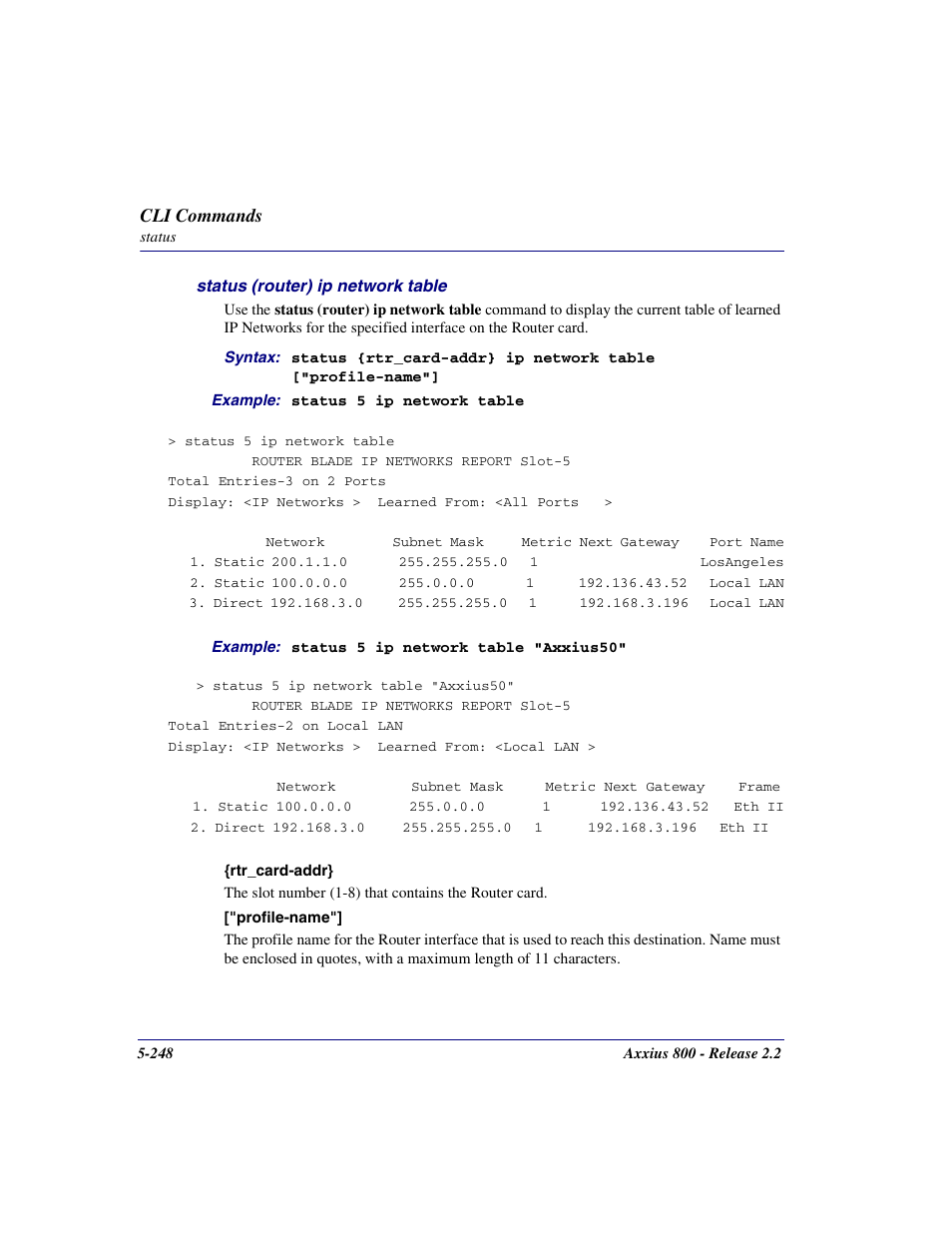 Carrier Access Network Device Axxius 800 User Manual | Page 348 / 568