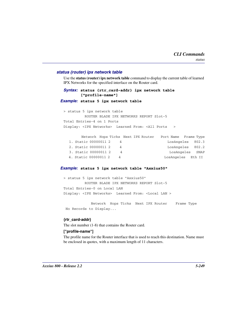 Carrier Access Network Device Axxius 800 User Manual | Page 349 / 568