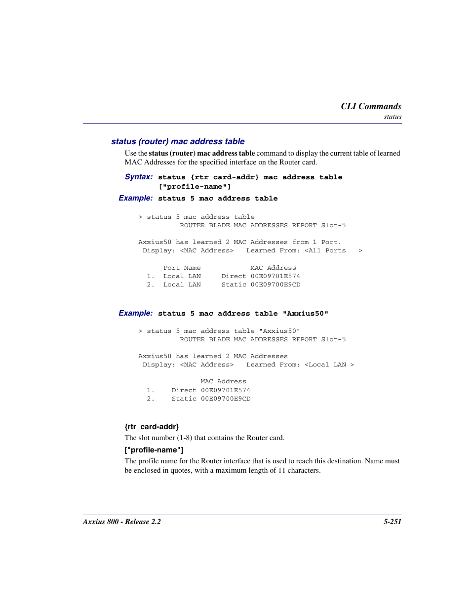 Carrier Access Network Device Axxius 800 User Manual | Page 351 / 568