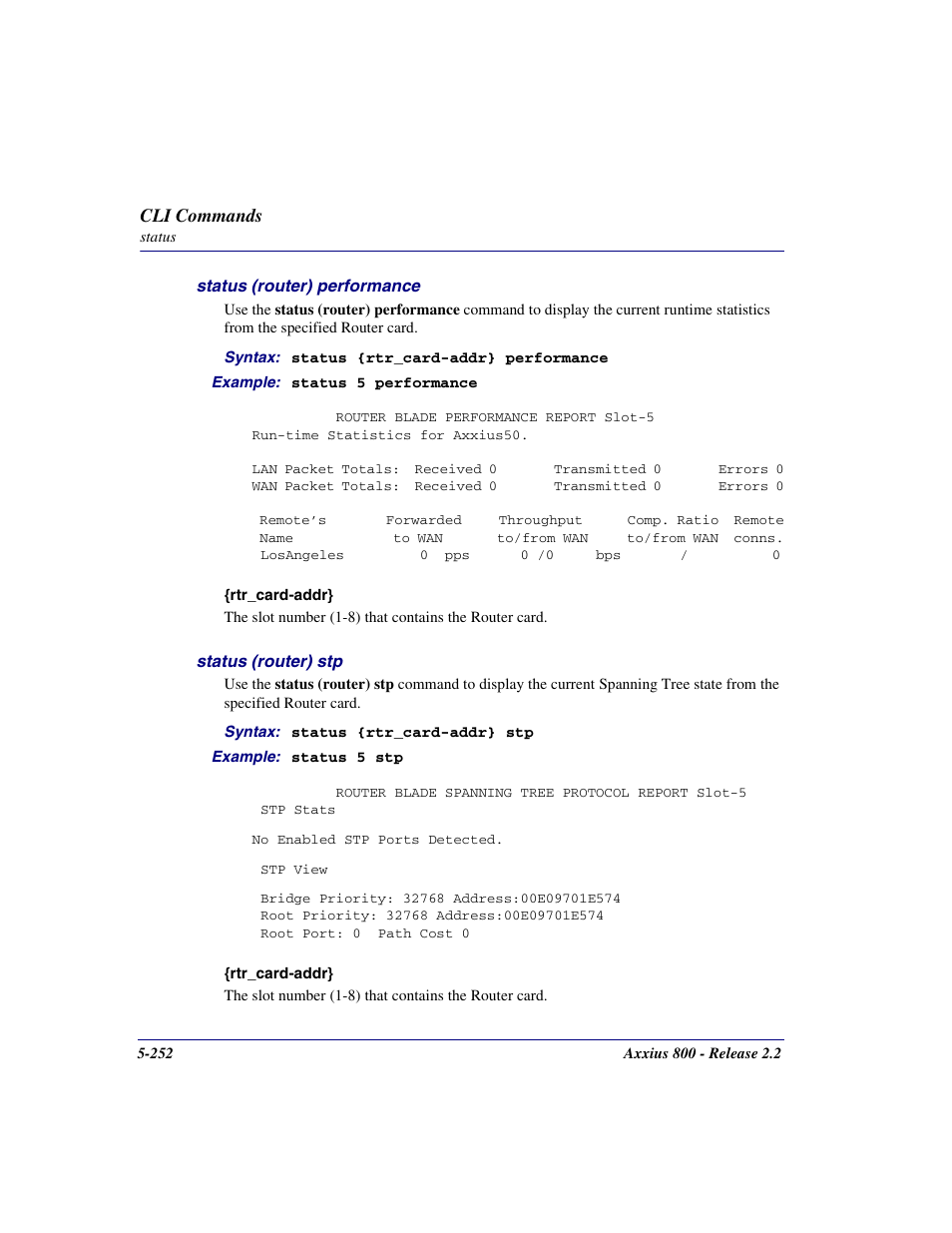 Carrier Access Network Device Axxius 800 User Manual | Page 352 / 568