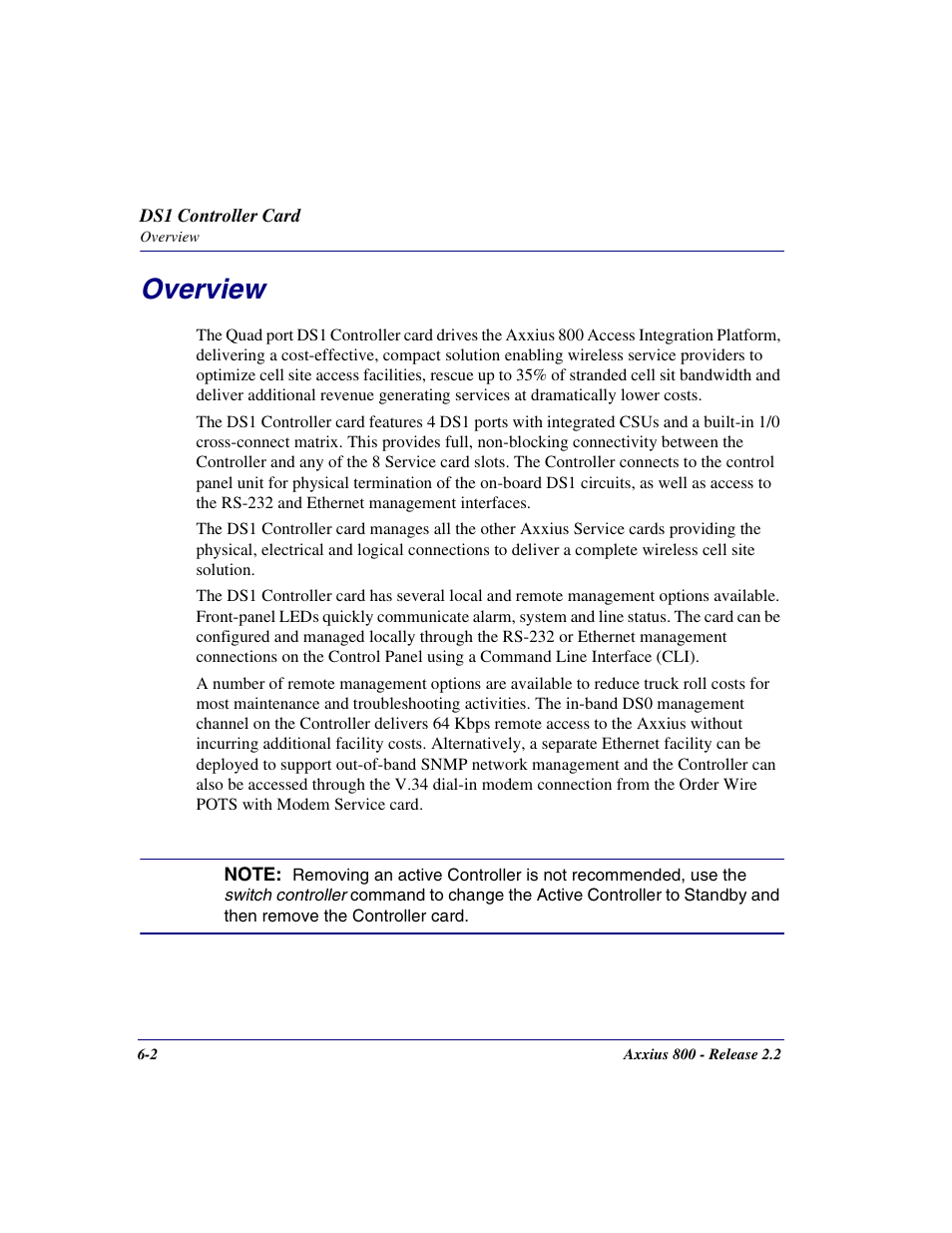 Overview, Overview -2 | Carrier Access Network Device Axxius 800 User Manual | Page 364 / 568