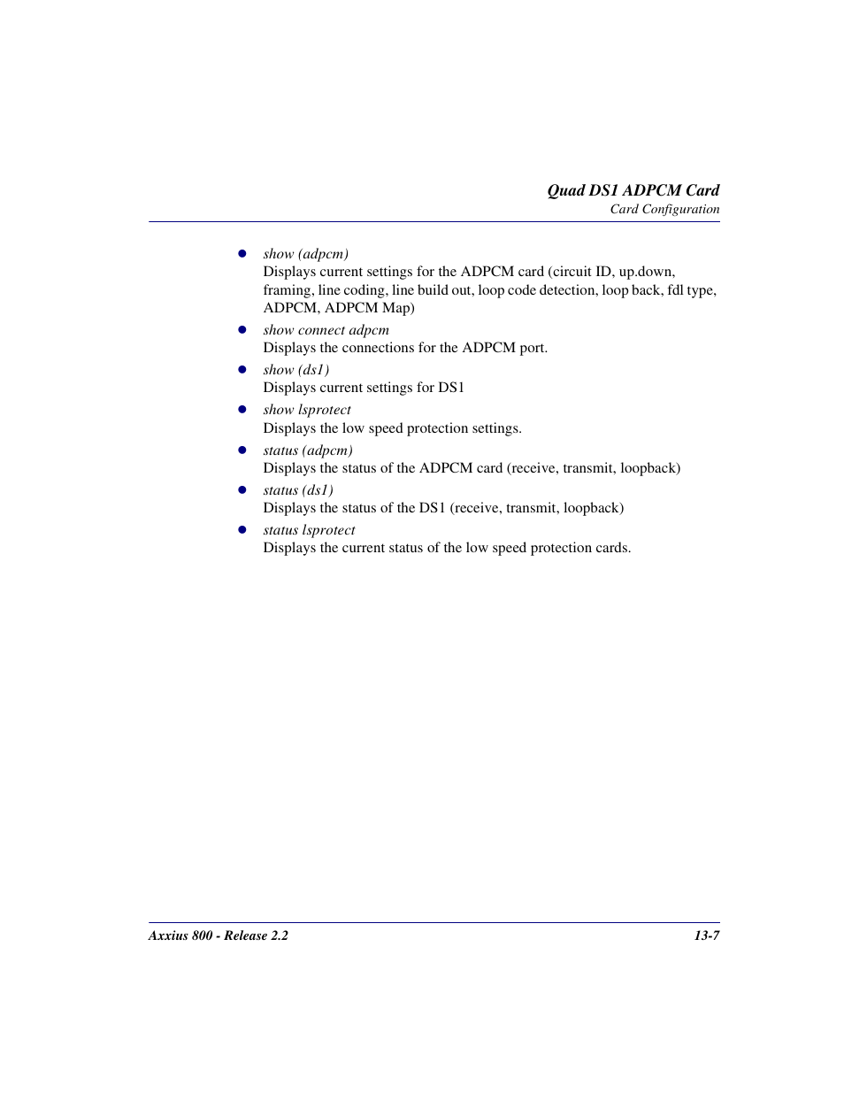 Carrier Access Network Device Axxius 800 User Manual | Page 437 / 568