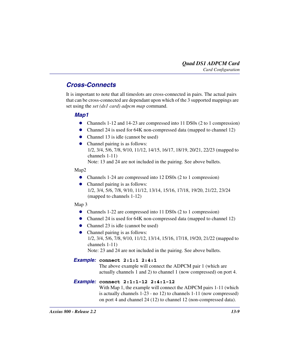 Cross-connects, Cross-connects -9 | Carrier Access Network Device Axxius 800 User Manual | Page 439 / 568