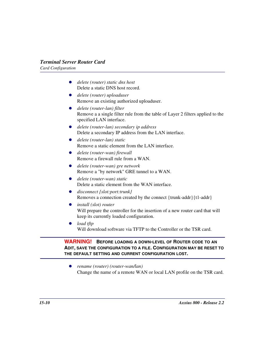 Carrier Access Network Device Axxius 800 User Manual | Page 462 / 568