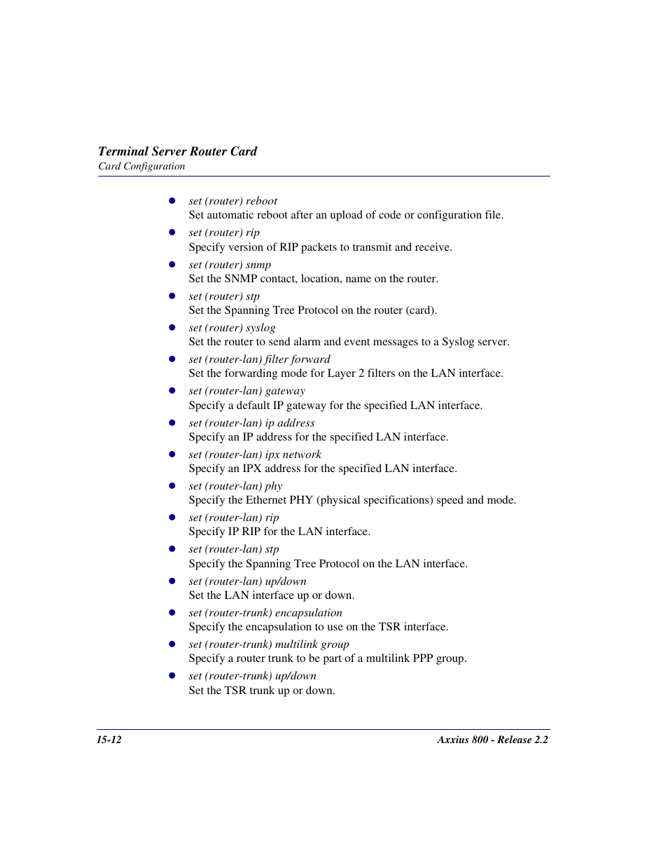Carrier Access Network Device Axxius 800 User Manual | Page 464 / 568