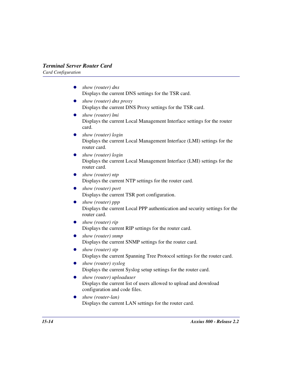 Carrier Access Network Device Axxius 800 User Manual | Page 466 / 568