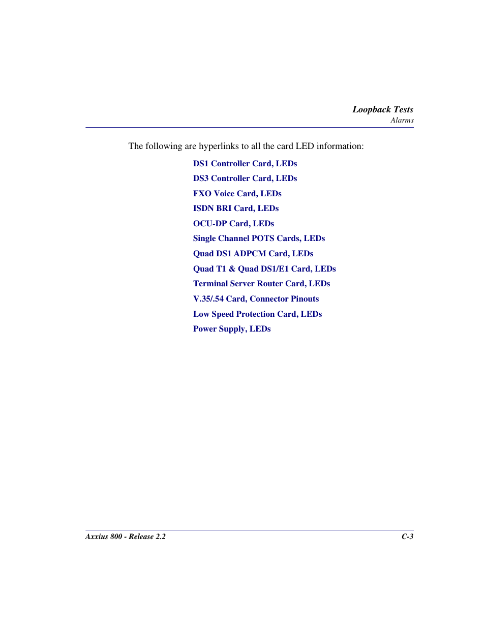 Carrier Access Network Device Axxius 800 User Manual | Page 513 / 568
