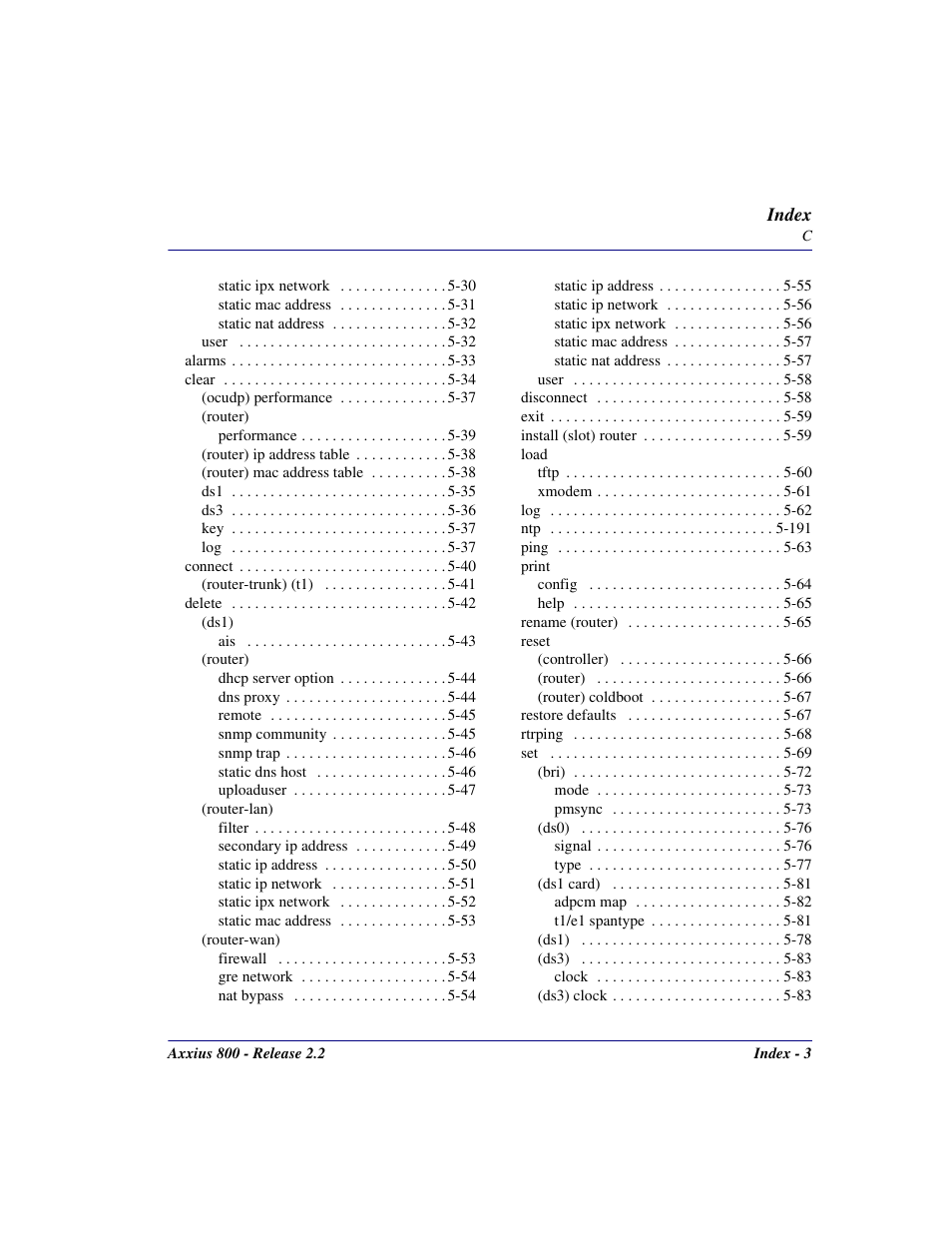 Carrier Access Network Device Axxius 800 User Manual | Page 555 / 568