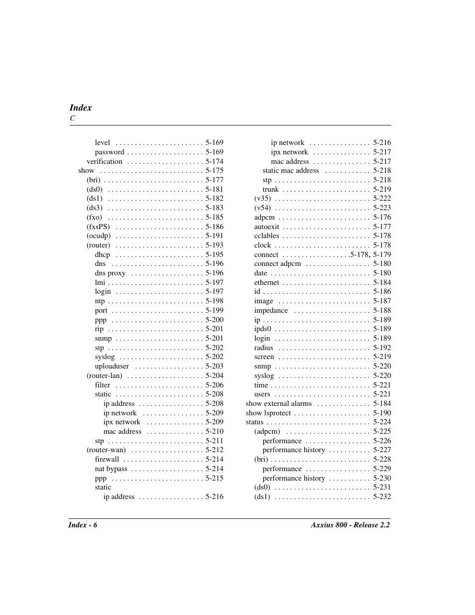 Carrier Access Network Device Axxius 800 User Manual | Page 558 / 568