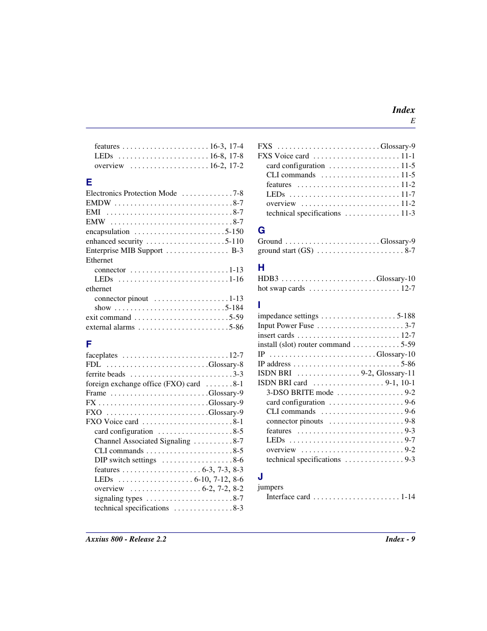 Carrier Access Network Device Axxius 800 User Manual | Page 561 / 568