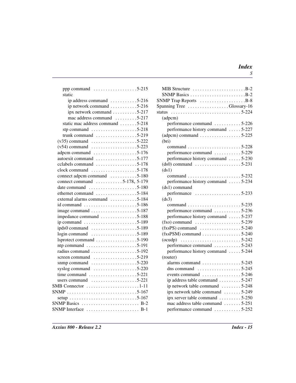 Carrier Access Network Device Axxius 800 User Manual | Page 567 / 568
