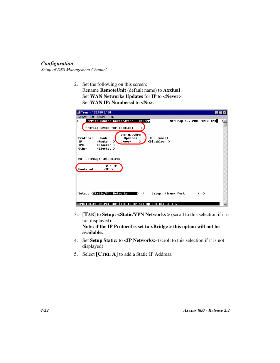 Carrier Access Network Device Axxius 800 User Manual | Page 94 / 568
