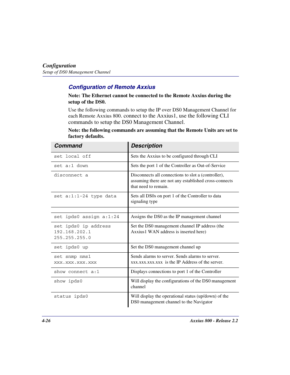 Carrier Access Network Device Axxius 800 User Manual | Page 98 / 568