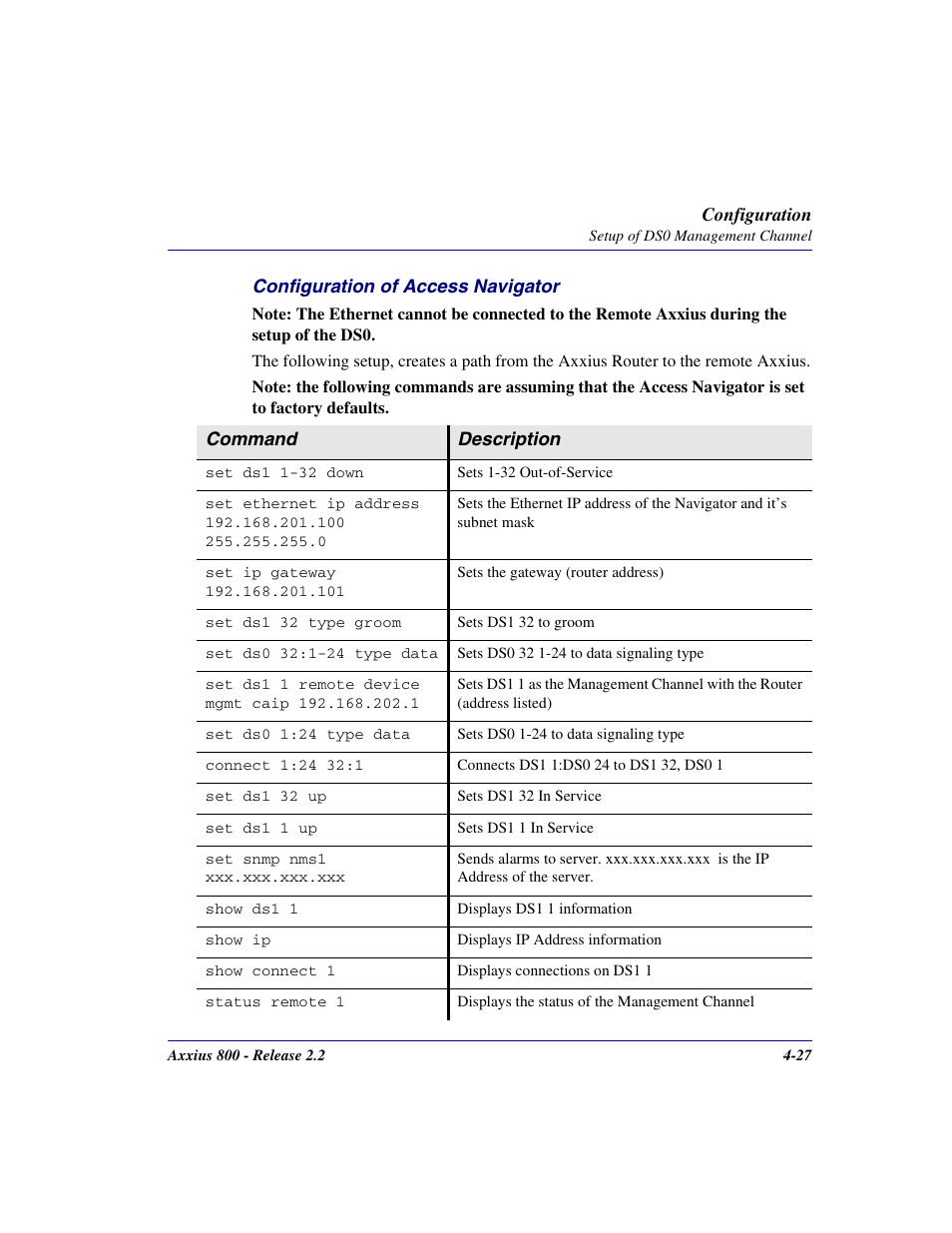 Carrier Access Network Device Axxius 800 User Manual | Page 99 / 568