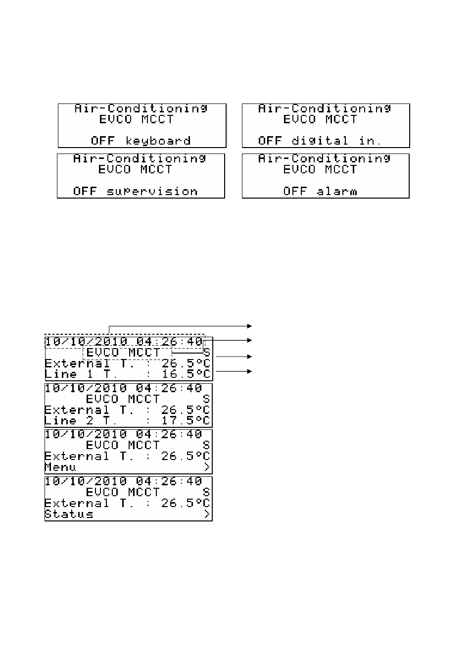 6 main off page, 7 main on page | EVCO c-pro CLIMA sistema Installer manual User Manual | Page 31 / 90