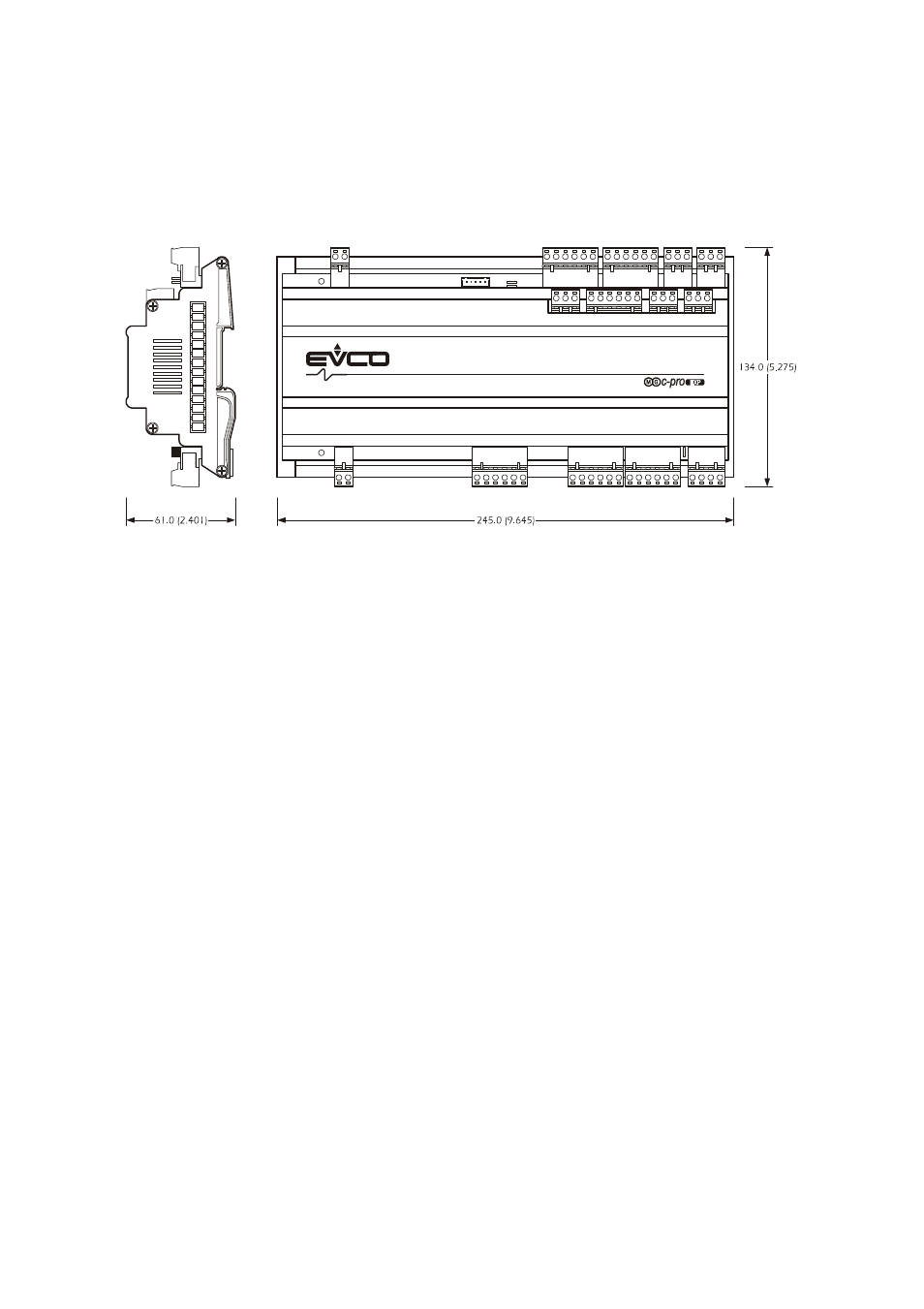 2 c-pro exp giga dimensions / installation | EVCO c-pro giga User Manual | Page 32 / 46