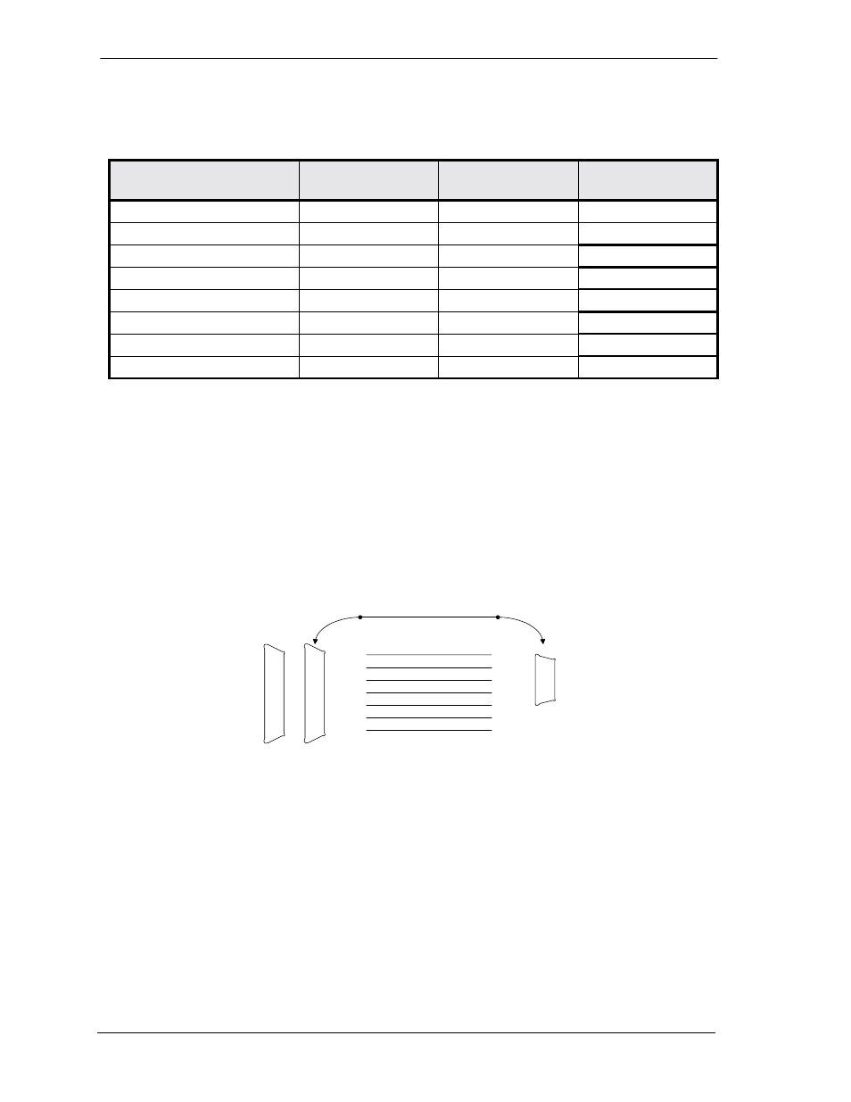 Straight adapter -12, 4 straight adapter, Table 5-7: null modem adapter pin assignments | Carrier Access Access Bank II SNMP User Manual | Page 59 / 180