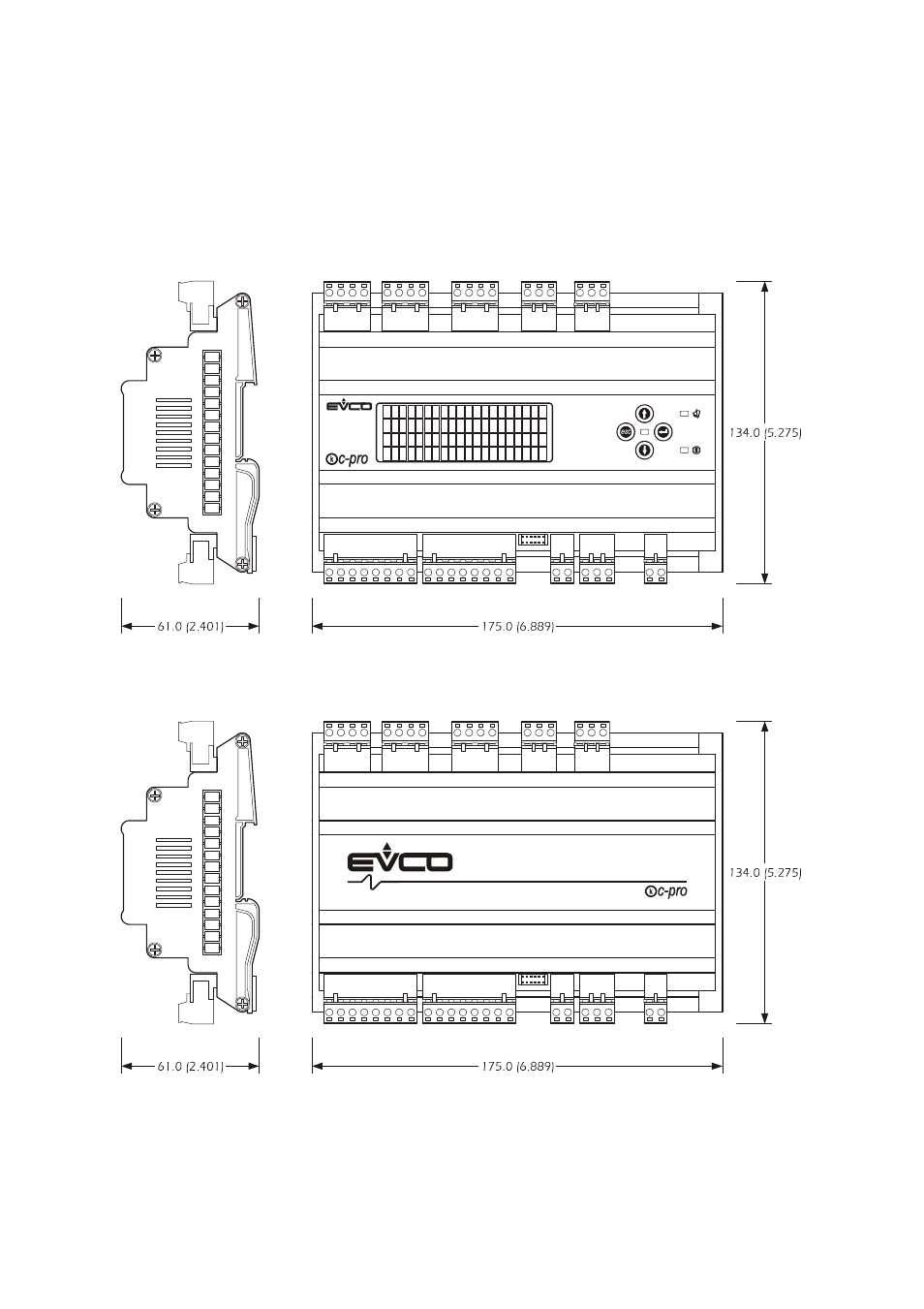 3 c-pro kilo dimensions/installation | EVCO c-pro kilo User Manual | Page 15 / 56