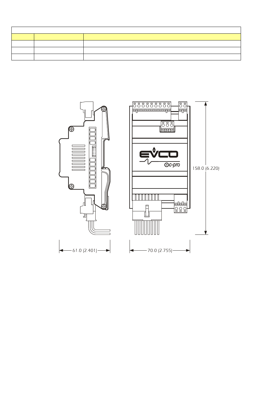 3 c-pro micro dimensions/installation | EVCO c-pro micro User Manual | Page 11 / 40