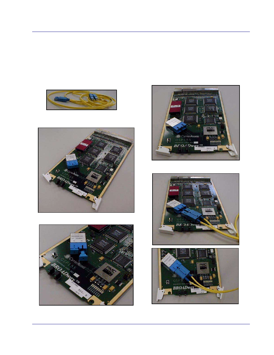 Cabling the osp155 and bcp155, Cabling the osp155 and bcp155 -25 | Carrier Access BROADway System 770-0125-AB User Manual | Page 41 / 96