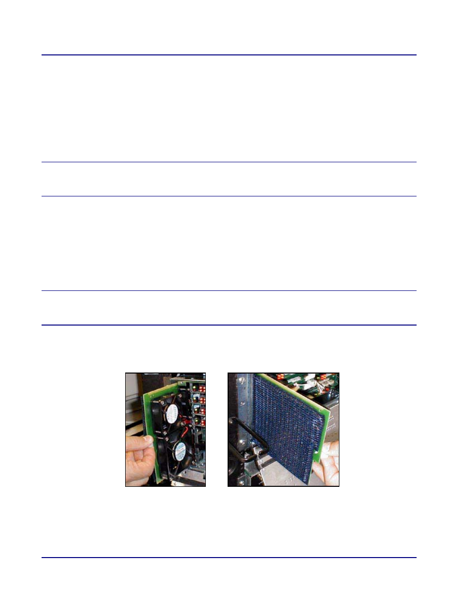 To replace a bcp155, osp155, or esp155 card, Maintaining the fan tray, Maintaining the fan tray -32 | Carrier Access BROADway System 770-0125-AB User Manual | Page 48 / 96