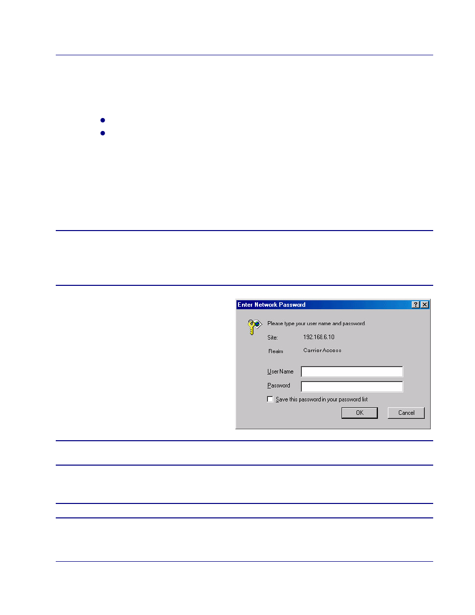 Logging in with the web browser interface (gui), Logging in with the web browser interface (gui) -9 | Carrier Access BROADway System 770-0125-AB User Manual | Page 57 / 96