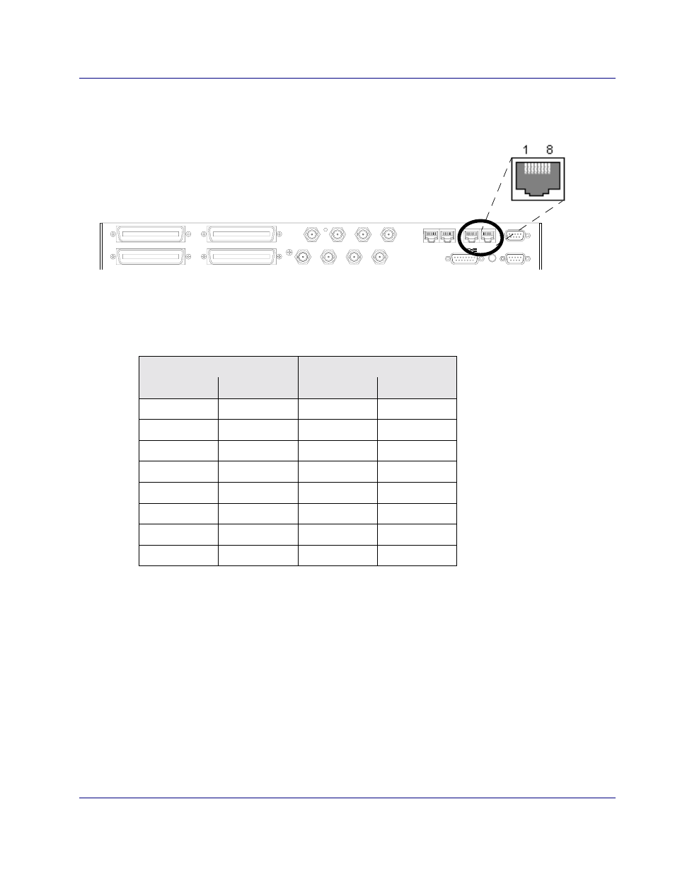 Eth-1 and eth-2 connector pinouts, Ports and cables | Carrier Access BROADway System 770-0125-AB User Manual | Page 85 / 96