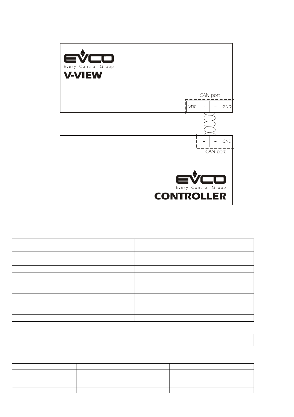 2 v-view wiring layout, 3 v-view specifications | EVCO c-pro nano User Manual | Page 27 / 38