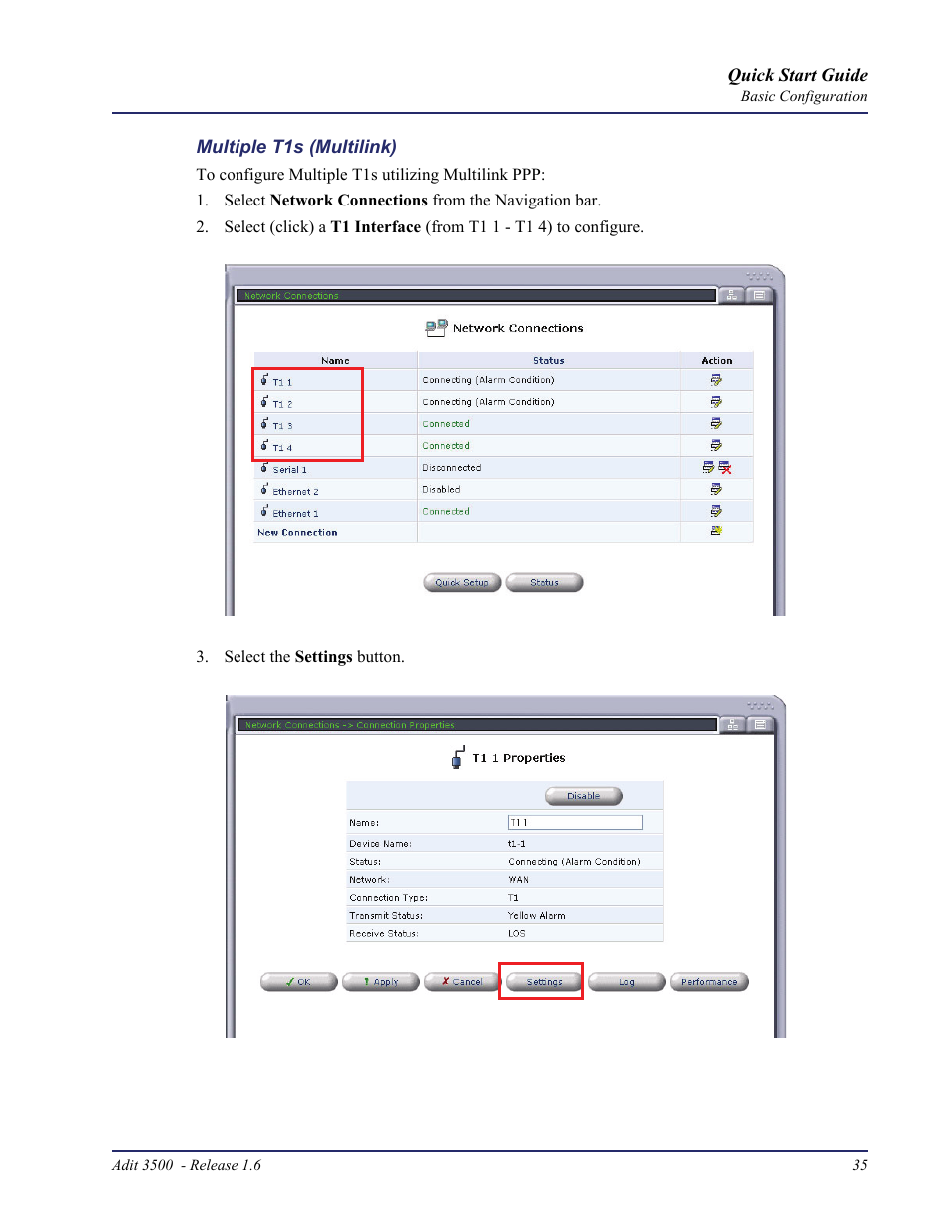 Carrier Access Adit 3500 User Manual | Page 35 / 52