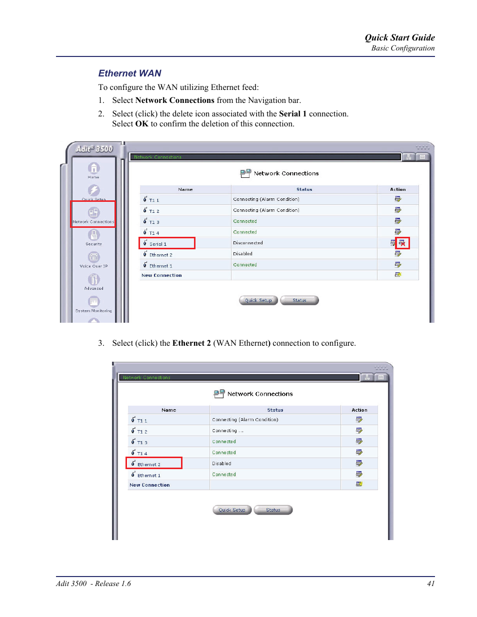 Carrier Access Adit 3500 User Manual | Page 41 / 52