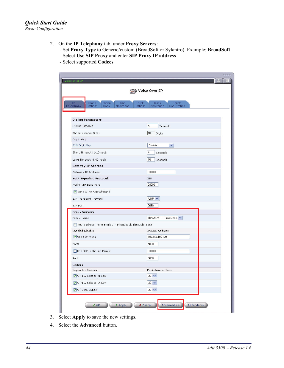 Carrier Access Adit 3500 User Manual | Page 44 / 52