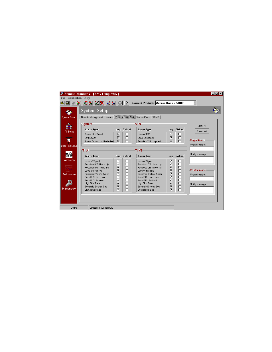 3 problem reporting screen, Problem reporting screen -3 | Carrier Access 5395 Pearl Parkway User Manual | Page 29 / 66