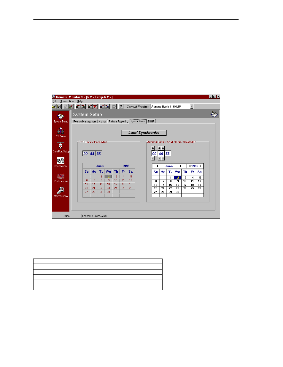 4 the system clock screen, 5 the snmp screen, The system clock screen -4 the snmp screen -4 | Carrier Access 5395 Pearl Parkway User Manual | Page 30 / 66