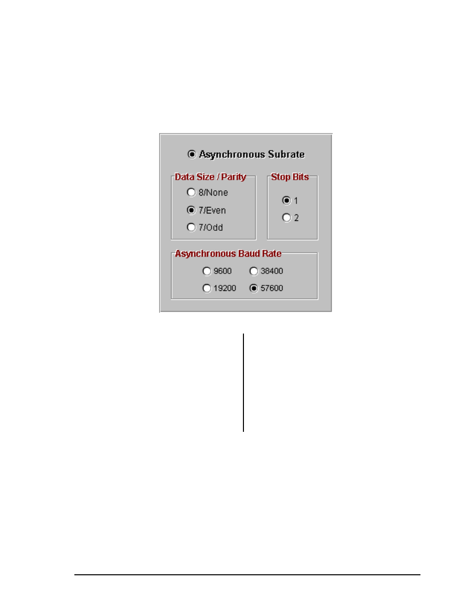 3 asynchronous subrate options, Asynchronous subrate options -3 | Carrier Access 5395 Pearl Parkway User Manual | Page 43 / 66