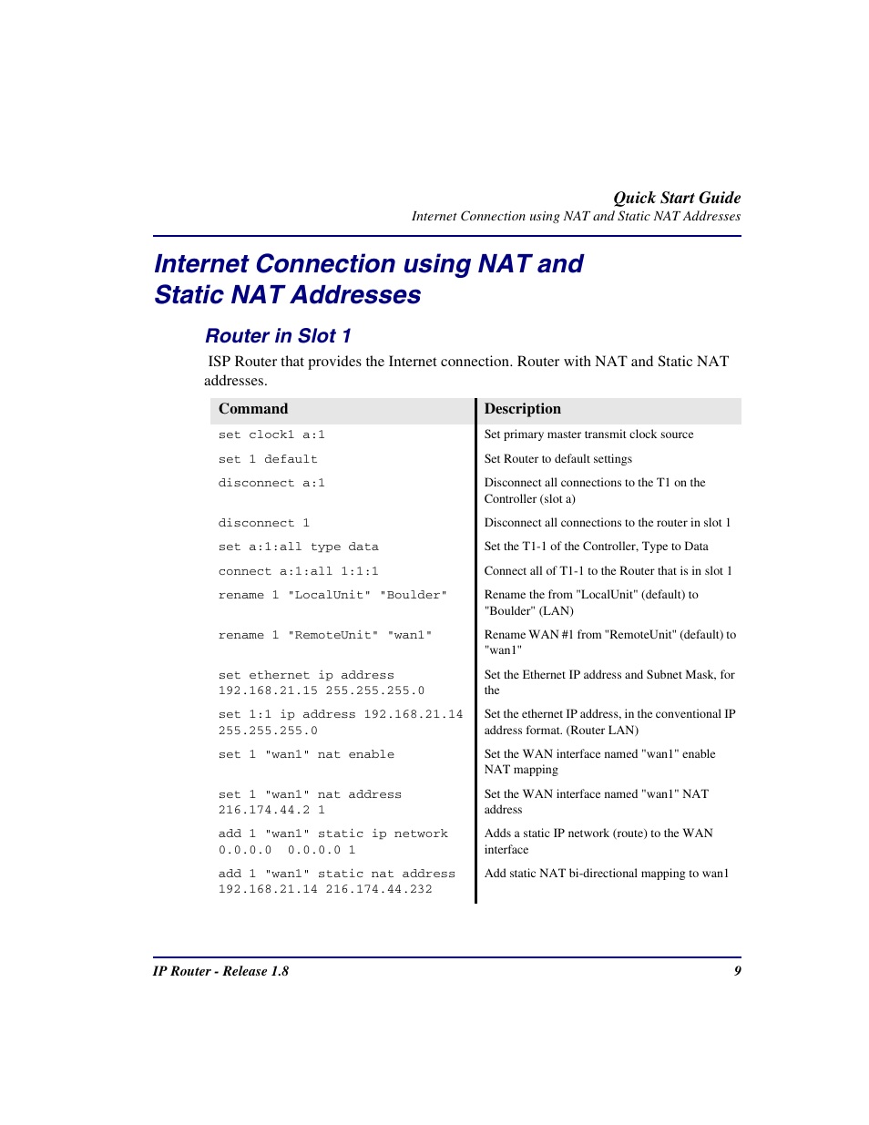 Router in slot 1 | Carrier Access 002-0118-0180 User Manual | Page 9 / 16