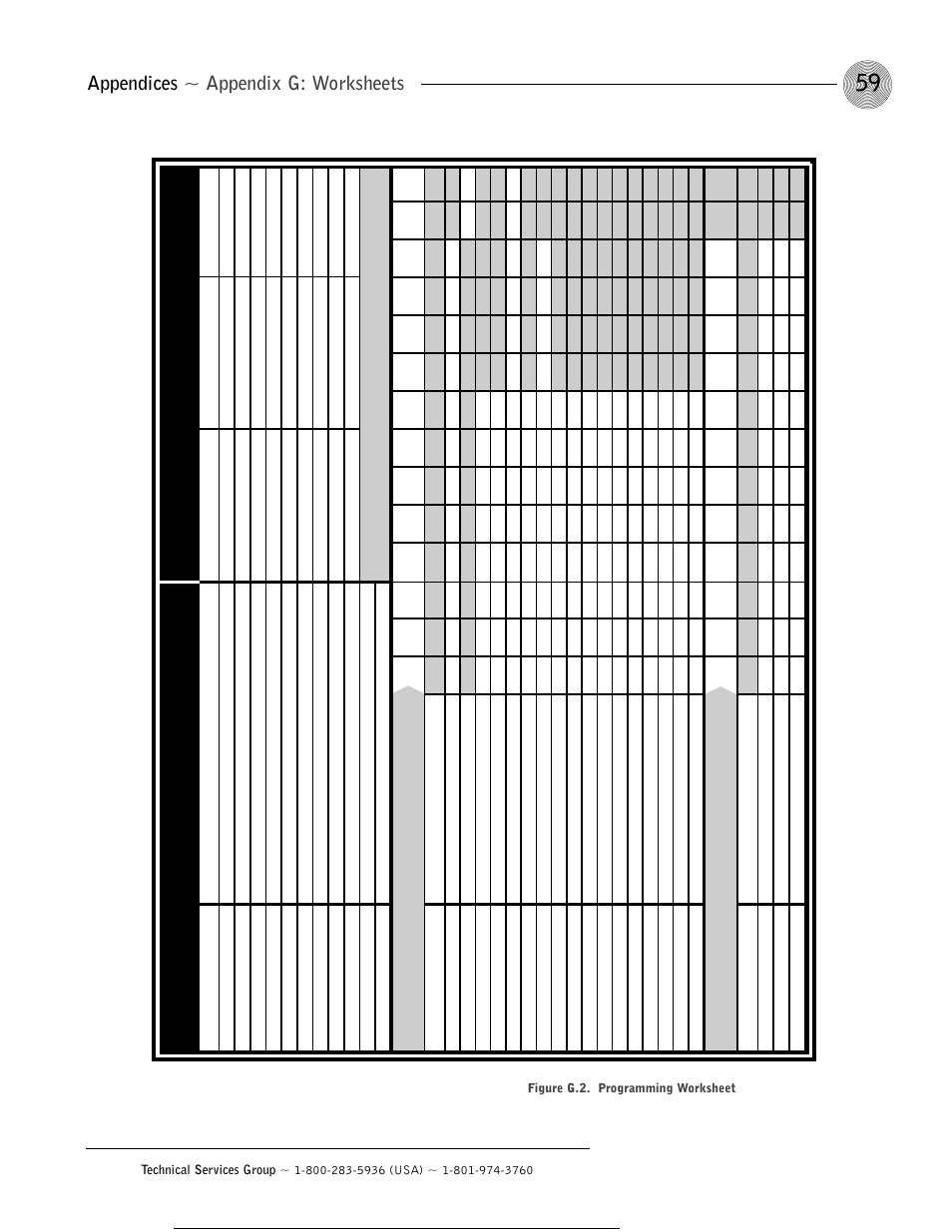 Appendices ~ appendix g: worksheets | ClearOne AP800 User Manual | Page 63 / 68