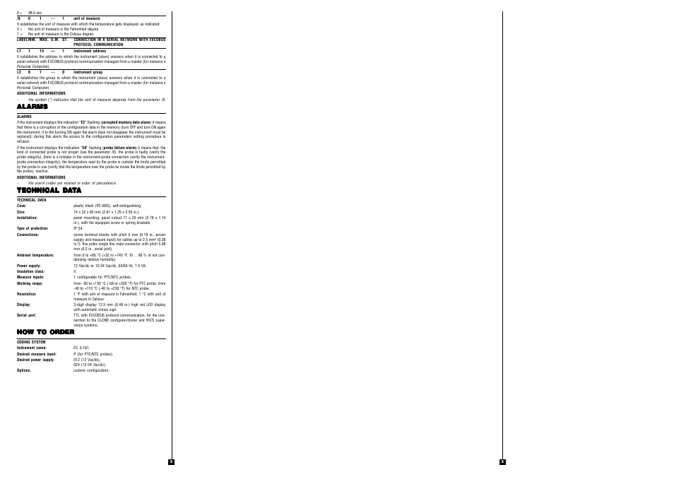 EVCO EC3161 User Manual | Page 2 / 2
