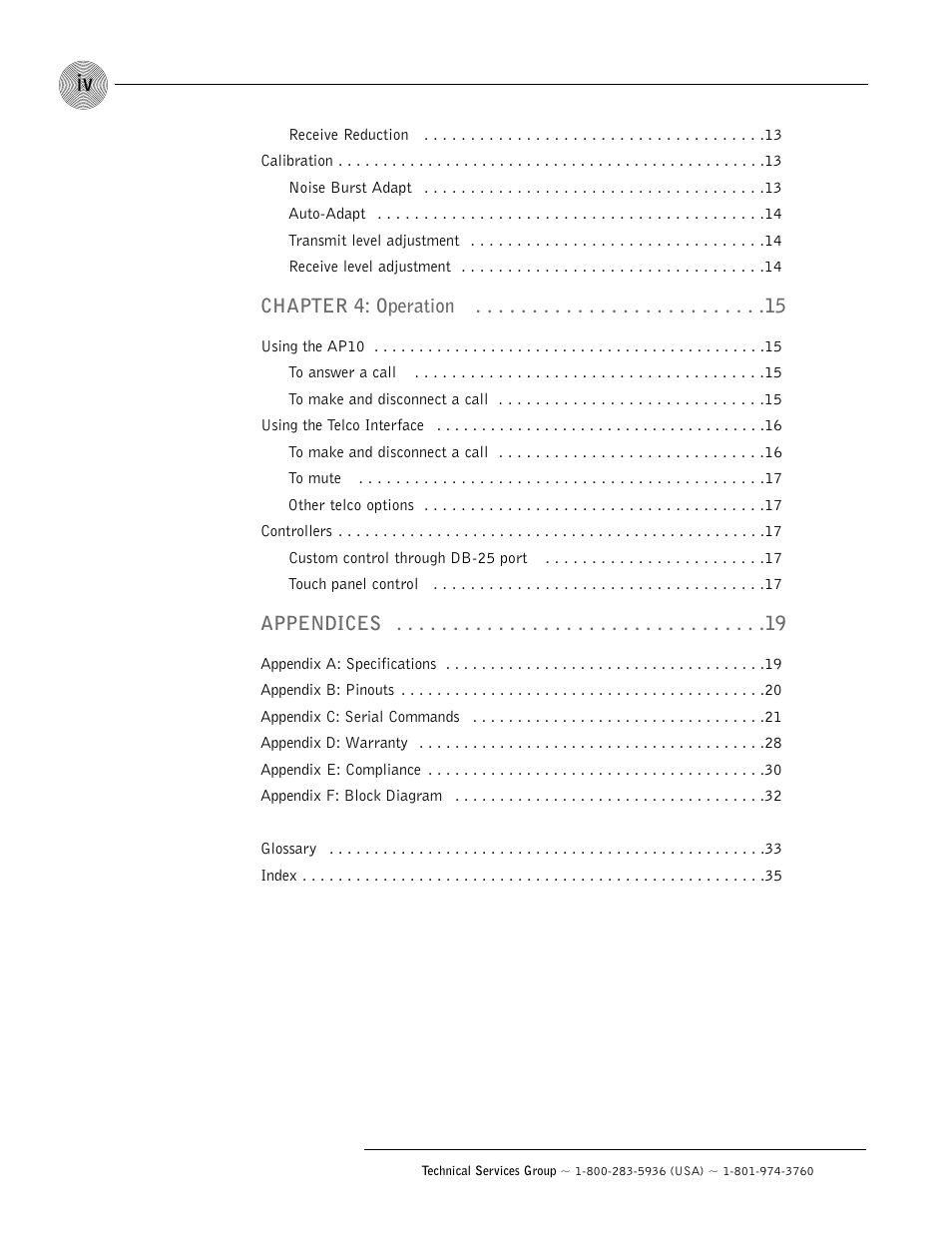 ClearOne AP10 User Manual | Page 4 / 40