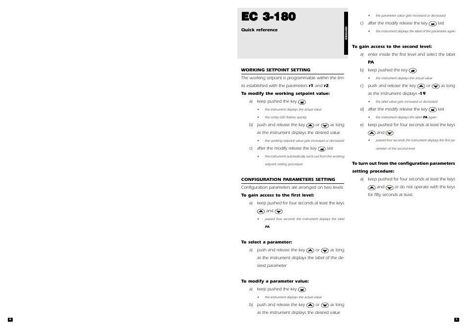 Ec 3-180 | EVCO EC3180 User Manual | Page 3 / 4