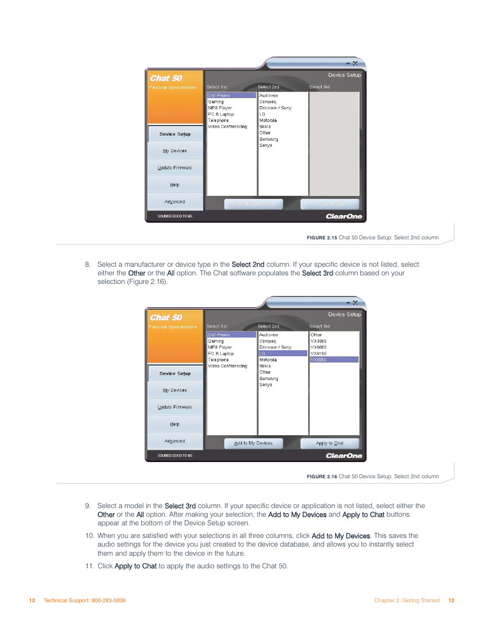 ClearOne comm 50 User Manual | Page 16 / 38