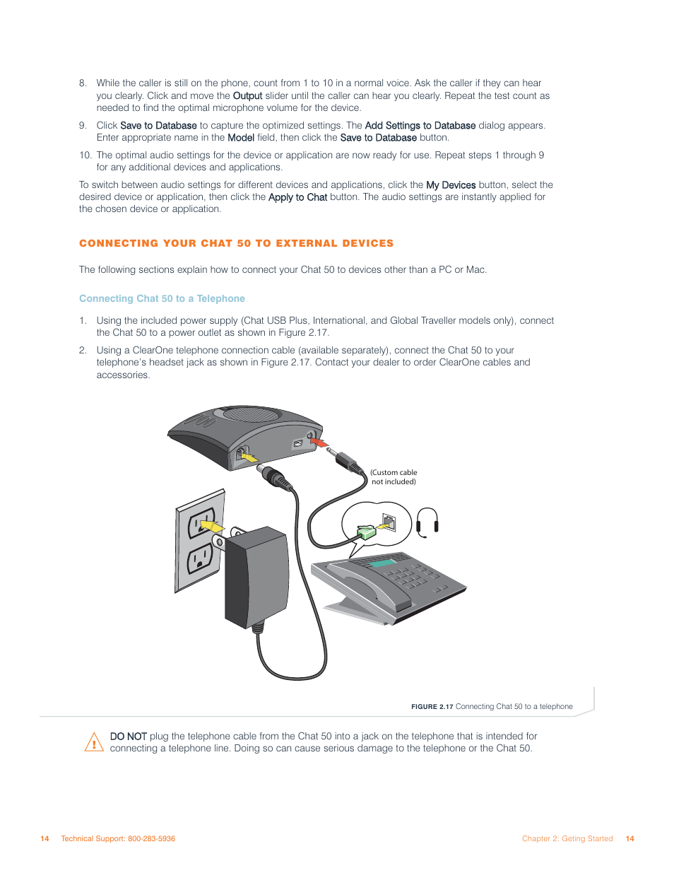 ClearOne comm 50 User Manual | Page 18 / 38