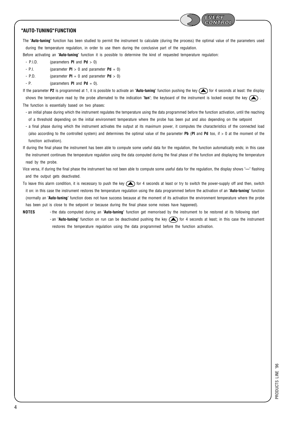 Auto-tuning" function | EVCO EC4173 User Manual | Page 4 / 6