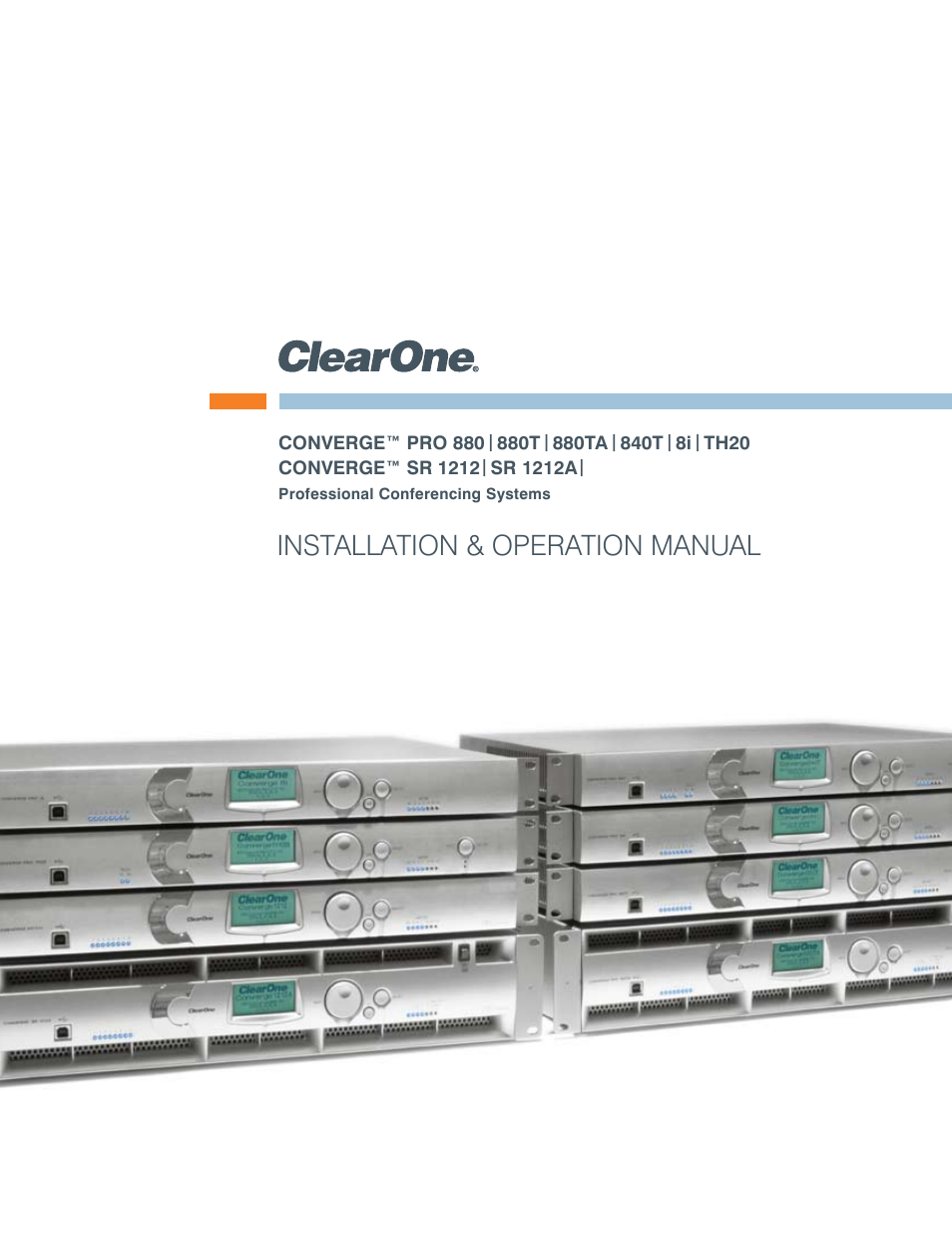 ClearOne comm CONVERGE SR 1212 User Manual | 320 pages