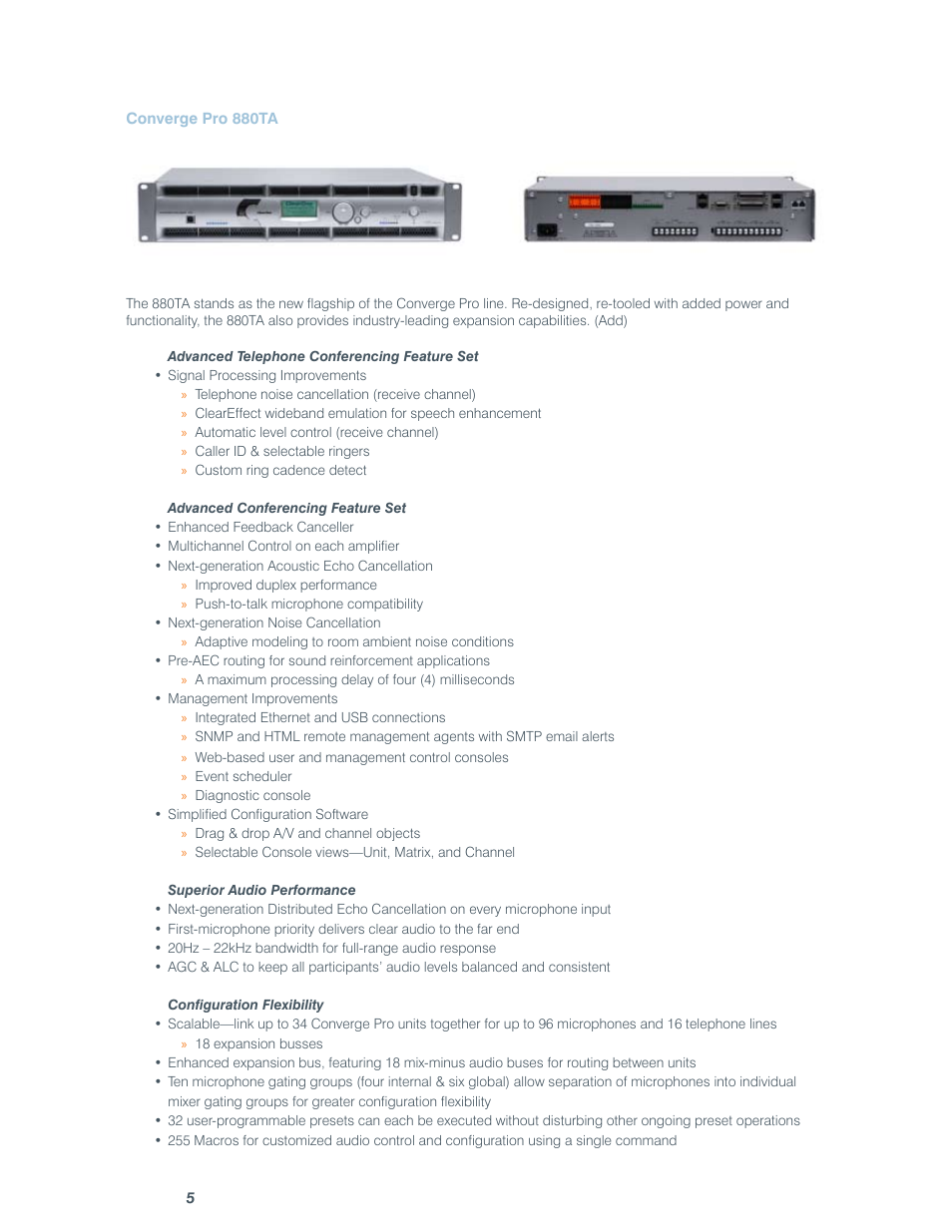 ClearOne comm CONVERGE SR 1212 User Manual | Page 10 / 320