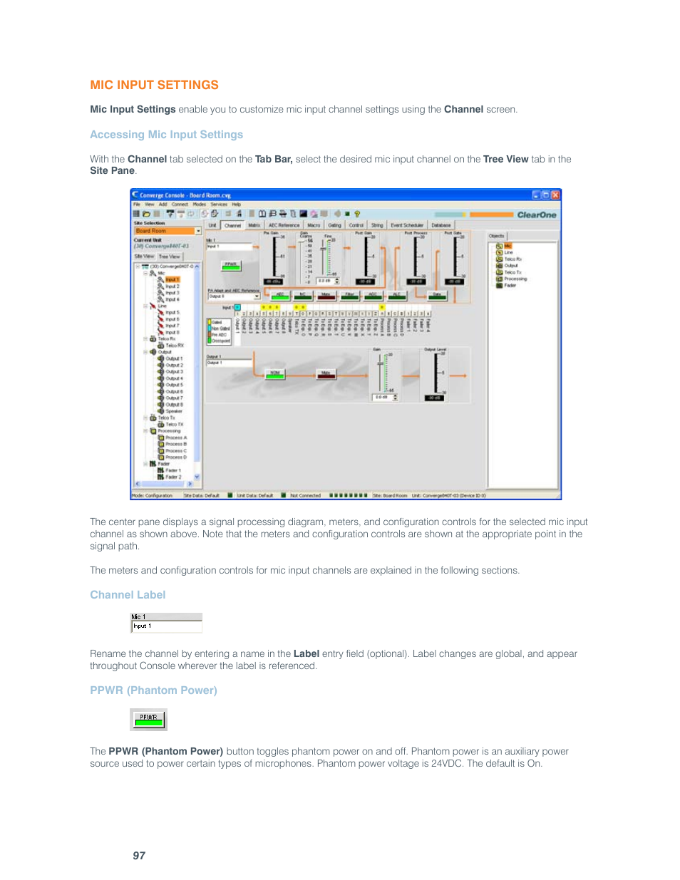 ClearOne comm CONVERGE SR 1212 User Manual | Page 102 / 320