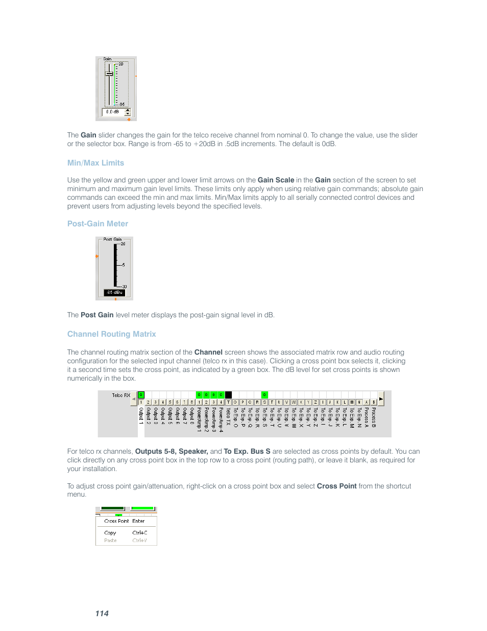 ClearOne comm CONVERGE SR 1212 User Manual | Page 119 / 320