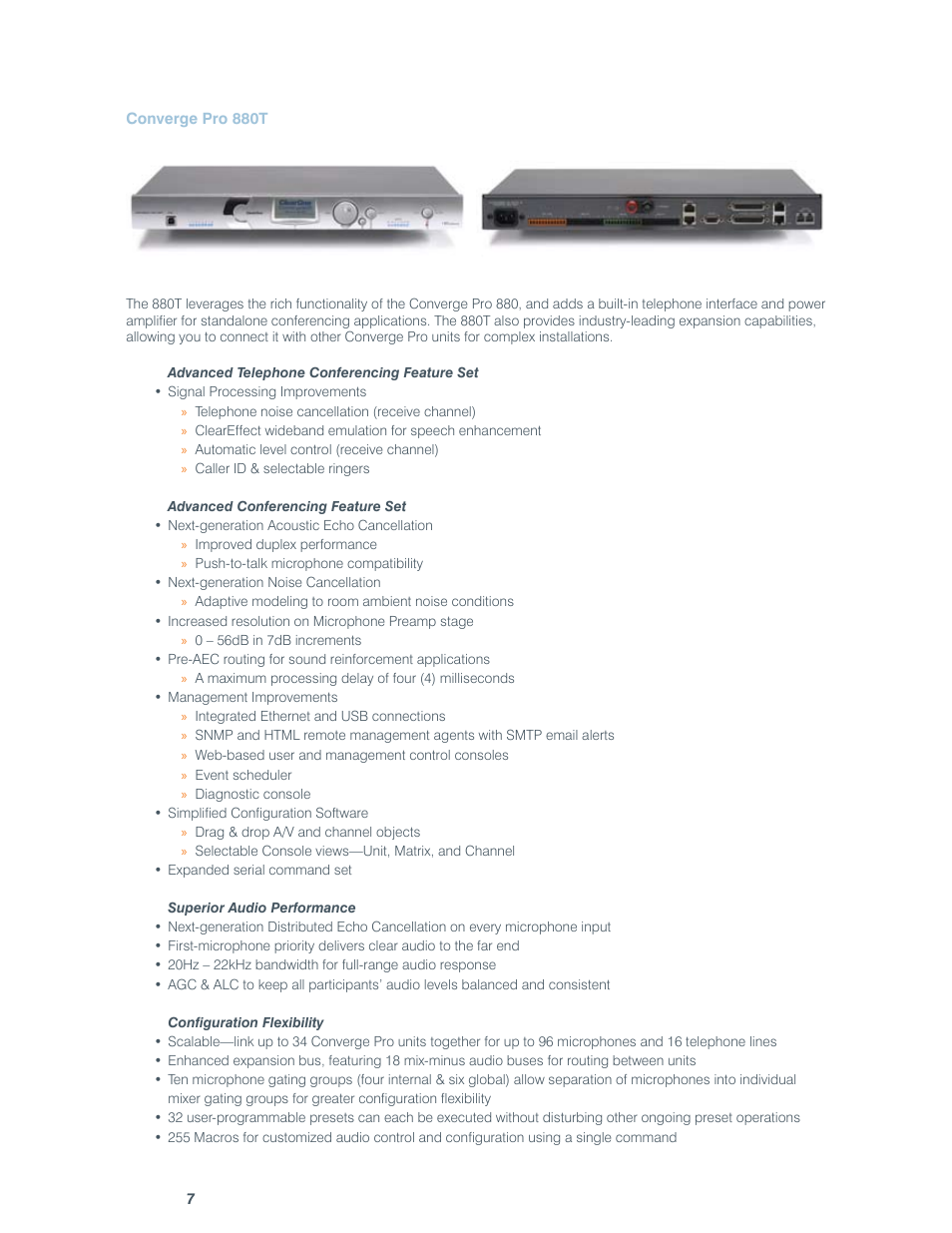 ClearOne comm CONVERGE SR 1212 User Manual | Page 12 / 320