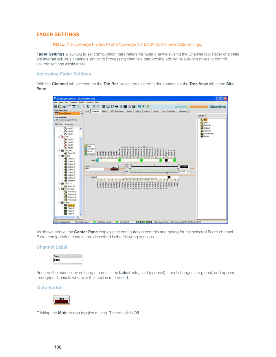 ClearOne comm CONVERGE SR 1212 User Manual | Page 141 / 320