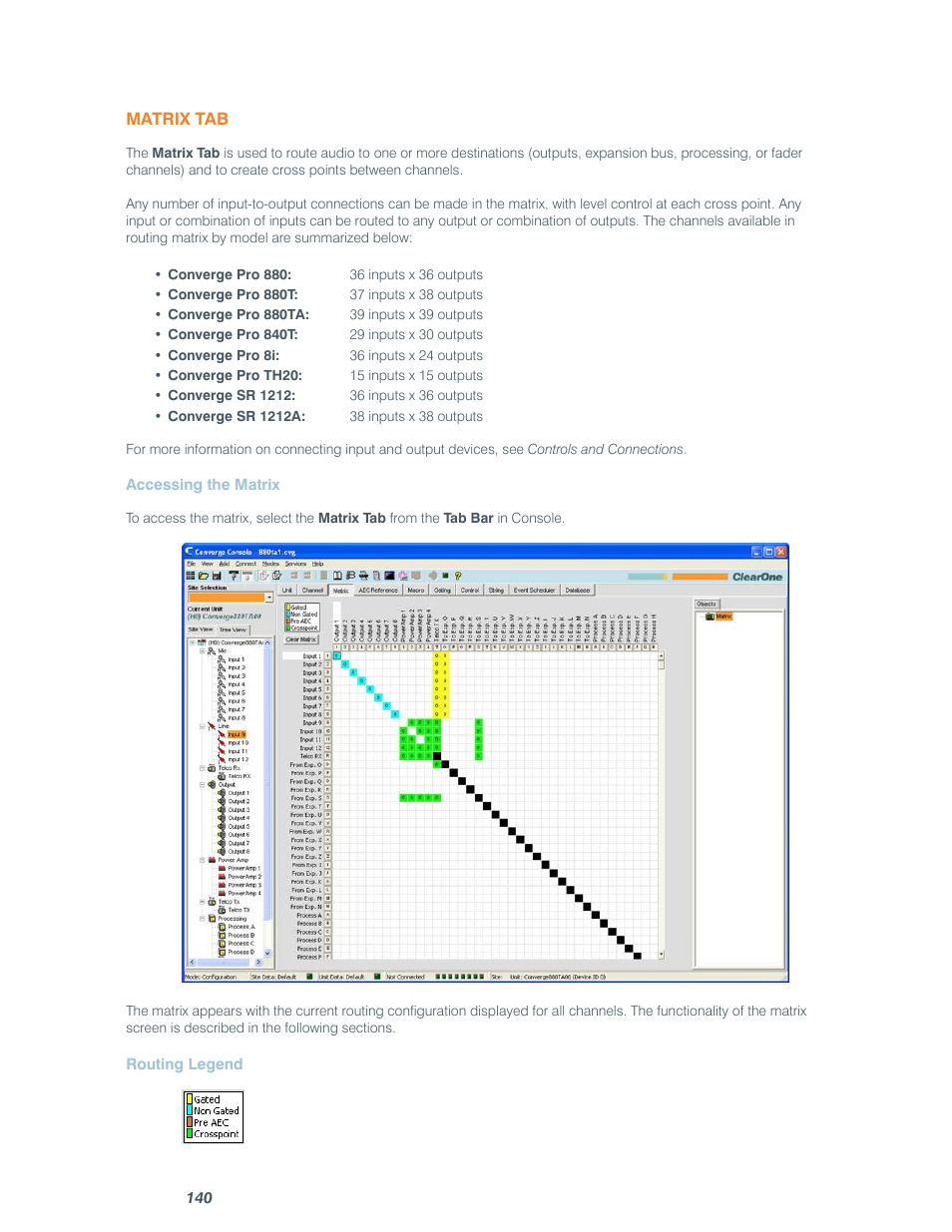 ClearOne comm CONVERGE SR 1212 User Manual | Page 145 / 320